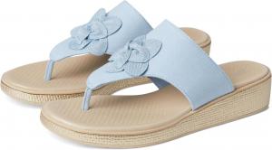 Сандалии LifeStride Bloom Thongs, цвет Skyway Blue Linen Fabric