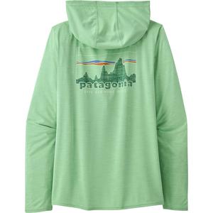 Женская толстовка Capilene Cool Daily с графическим принтом Patagonia, 73 Skyline/Rinsed Green X Dye