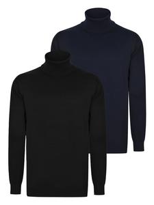 Свитер черного и темно-синего цветов Felix Hardy