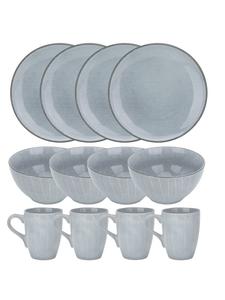 Набор столовых приборов из 12 предметов серого цвета Intirilife