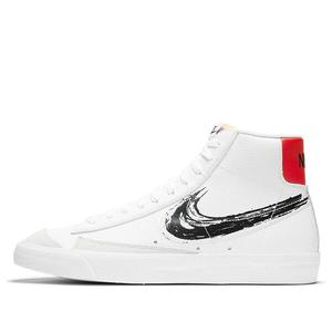 Кроссовки blazer mid '77 vintage 'brushstroke' Nike, белый