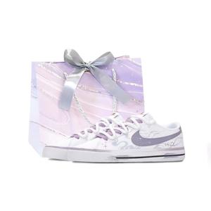 Nike Court Legacy Explosive Plan, Zi Wei звездные устойчивые к истиранию низкие кеды для скейтбординга унисекс светло-фиолетовый