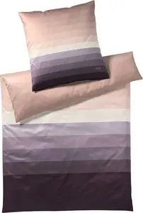 Наволочка из мако-сатина , односпальная, цвет "Горизонт", цвет "Ягодная пудра", размер 80x80 (алюминий) JOOP!