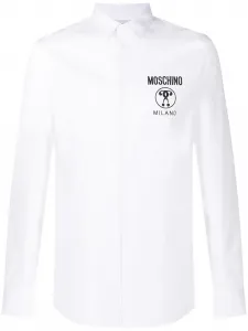 Рубашка с принтом Moschino, белый