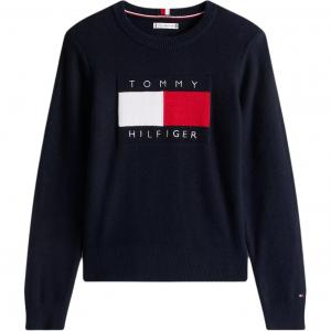 Tommy Hilfiger Женские свитера, темно-синие, с круглым вырезом, средней толщины, другие цвета
