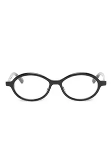 Очки Pablo в овальной оправе Jacquemus, черный