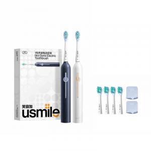 Электрическая зубная щетка P1 для взрослых, парный размер, 1 щетка, магнитный динамический мотор, 3 режима чистки Usmile, белый