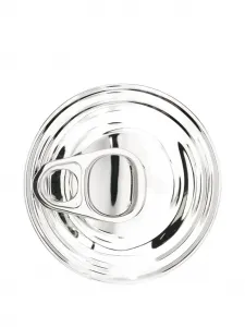 Заколка для волос с гравировкой логотипа Jean Paul Gaultier, серебристый