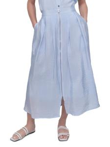 Юбка миди из поплина с застежкой-молнией спереди DKNY, цвет Skyway Blue