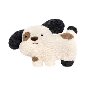 Мягкая игрушка собака в горошек, высота 60 см OU DI PIG, серый