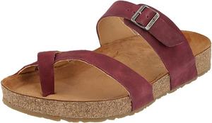 Сандалии HAFLINGER унисекс для взрослых Juno летние с анатомическими стельками и ремешками из натуральной кожи, Burdeos