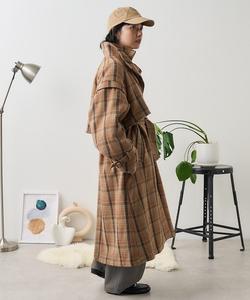Шерстяной тренч с подкладкой, размер 24AW Freak'S Store, цвет Others/Pattern 6