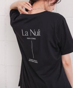 Футболка с вышитым логотипом на спине