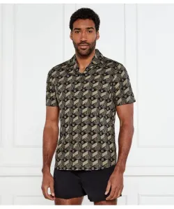 Рубашка Эллино Straight fit Hugo, черный