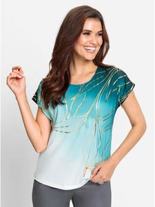 Рубашка с принтом в сине-золотых тонах WITT WEIDEN