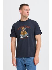 BLEND Футболка с круглым вырезом BHIrving синего цвета