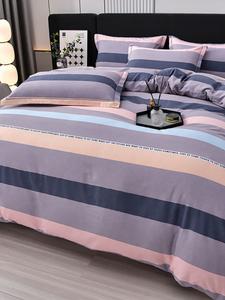 MIDO HOUSE Комплект постельного белья 4 предмета, простыня 180x220 см, 1.5 м, пододеяльник