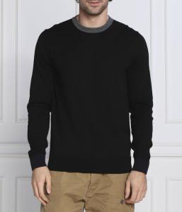 Свитер мужской Hugo хлопковый, черный