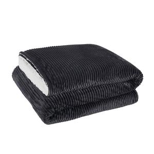 Вельветовое коричневое одеяло Brooklyn Loom, серый