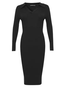 Платье до колена Threadbare, черный