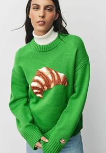 Джемпер Next CREW NECK, Green Croissant Graphic/Green