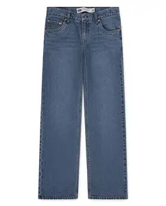 Прямые джинсы свободного кроя 555 Relaxed для мальчика Levi's, синий
