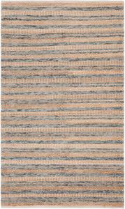 Ковер SAFAVIEH, 92 x 153 см, Natura Collection, Natural & Grey, дизайн Rustic Farmhouse, ручной работы из шерсти и джута, идеально для гостиной, спальни, столовой (NAT501F-3)