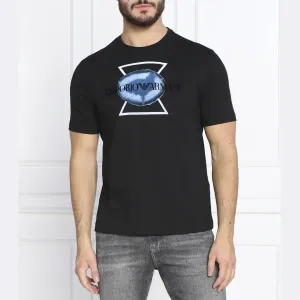 Футболка стандартного кроя Emporio Armani, черный