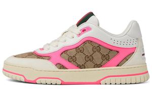Женские кроссовки Re Web 'GG Canvas Beige Fuchsia' GUCCI
