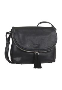 Сумка через плечо, искусственная кожа, однотонная, женская TOM TAILOR, черный