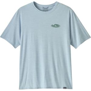 Классная повседневная футболка Patagonia, голубой