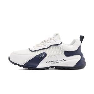 RED DRAGONFLY Мужские дышащие низкие кеды повседневные бело-голубые, цвет White Blue