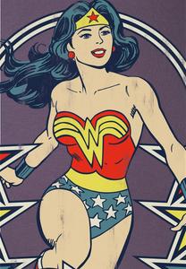 Футболка с принтом WONDER WOMAN LOGOSHIRT, сиреневый