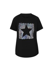 Женская футболка черного цвета faina