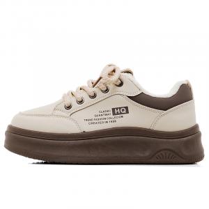 Женские скейтерские кроссовки Abrasion Resistant Slip Resistant HUANQIU, хаки коричневый