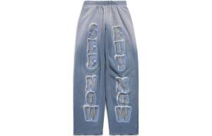 Повседневные брюки унисекс синие Balenciaga, синий