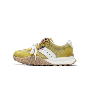 JEEP SPIRIT Кроссовки Leisure Collection массивные женские низкие пшенично-желтые с серым, цвет Gray