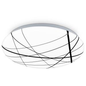 Светодиодный потолочный светильник Briloner Pancara, пластик - белый / черный