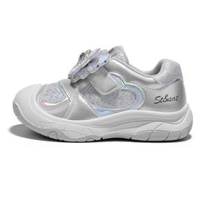 Детские кроссовки с низким верхом, амортизирующие, устойчивые к истиранию, водонепроницаемые ST&SAT KIDS, серебряный