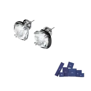 Гармония серьги-гвоздики с огранкой кушон кристалл Swarovski