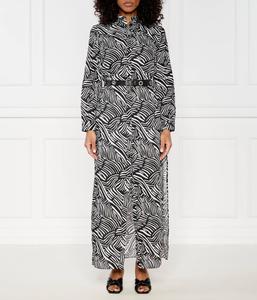 Платье Michael Kors с разрезом и поясом, черный