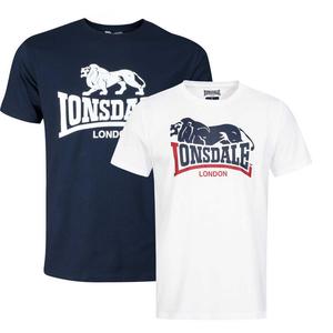 Спортивная футболка Lonsdale, цвет weiss/navyblau
