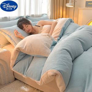 Disney Пододеяльник 150х200 см, теплый вельвет, цвет Sky Blue Cream - Milk Velvet