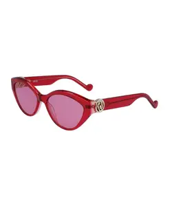 Женские солнцезащитные очки из ацетата с розовым циферблатом Liu Jo, красный