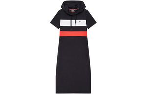 Платье с короткими рукавами женское темно-синее Fila