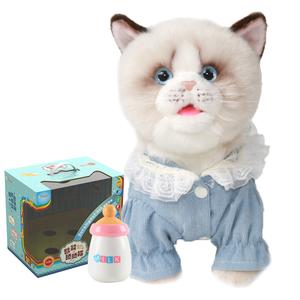 Lick Meow, плюшевые реалистичные кошки плюшевые куклы высота 33cm CU MATE C