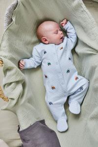 Комбинезон JoJo Maman Bébé с вышитым тракторным мотивом Jojo Maman Bébé, синий