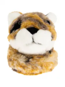 Кошелек с тигром на молнии Kenzo, бежевый