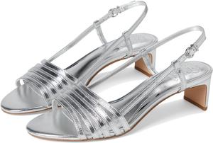 Сандалии Vince Camuto Layton Strappy Kitten Heel Sandals, цвет Lux Silver