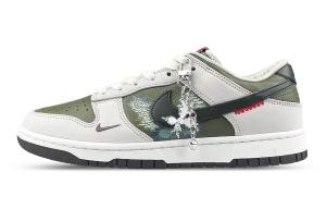 Nike Dunk устойчивые к истиранию низкие кроссовки для скейтбординга Unisex белый зеленый